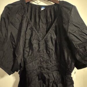 Black Old Navy V-Neck Blouse